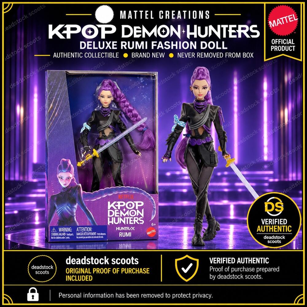KPop Demon Hunters Deluxe Rumi Fashion Doll HUNTR/X Mattel JRW19